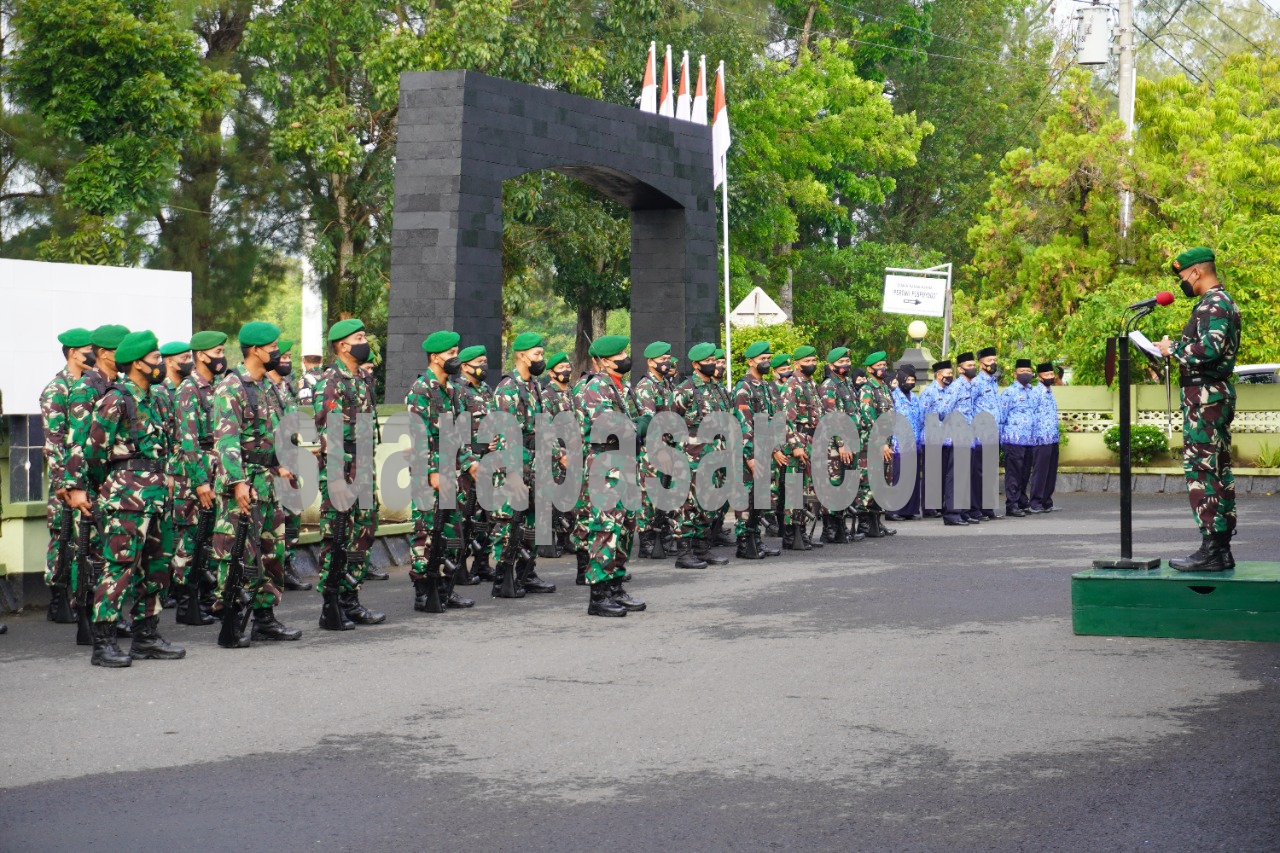 Kodim Kulon Progo Gelar Upacara Harkitnas di Halaman Makodim