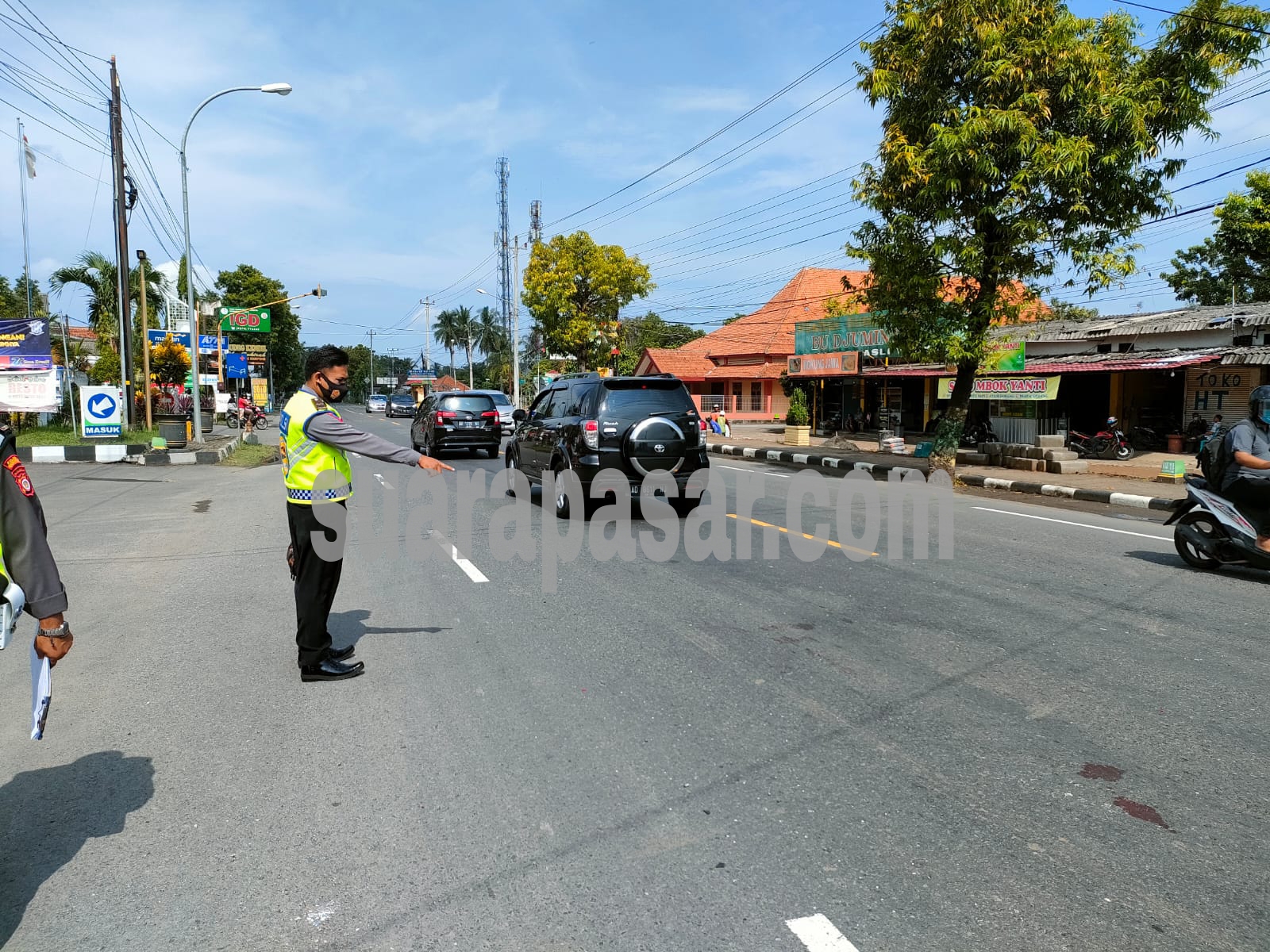 Laka Pengendera Sepeda Motor Dengan Bus Mercedes di Depan SPBU Wates Satu Korban Meninggal Dunia