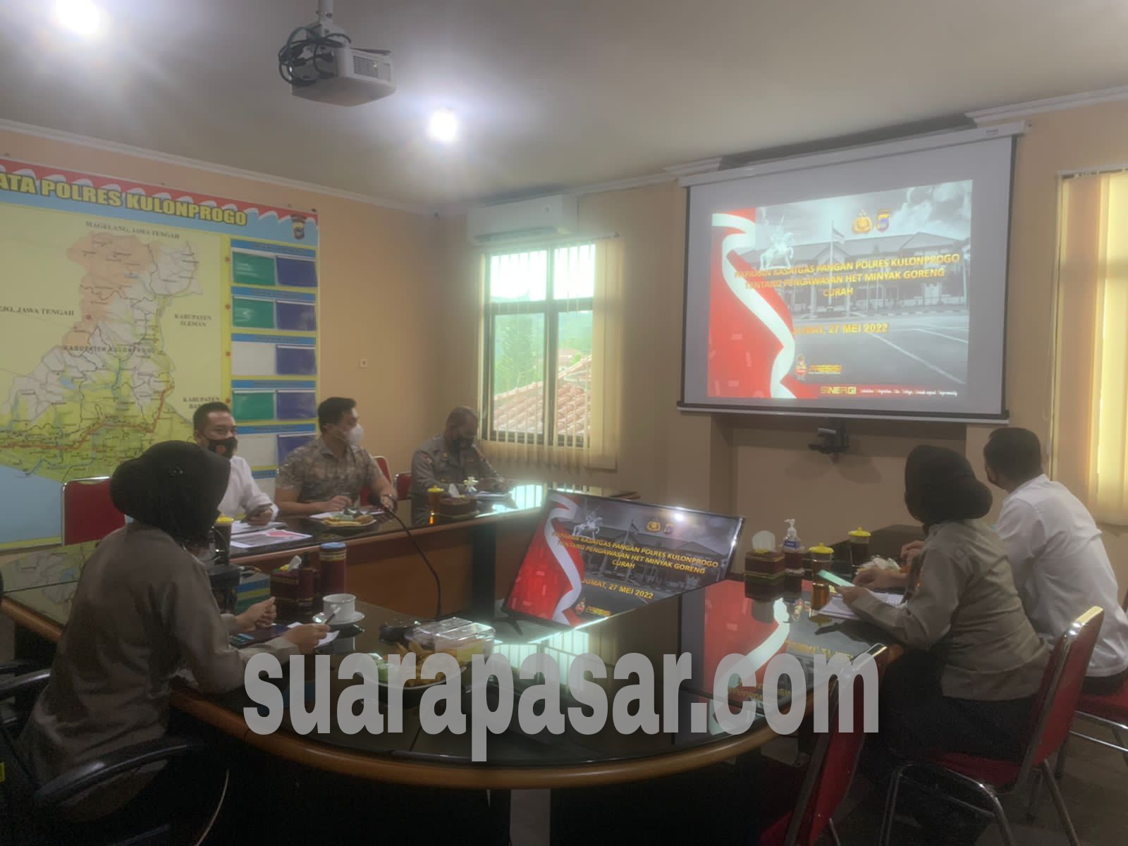 Jual Minyak Goreng Diatas HET, Satgas Pangan Polres Melakukan Penangan Bersama Disperindag