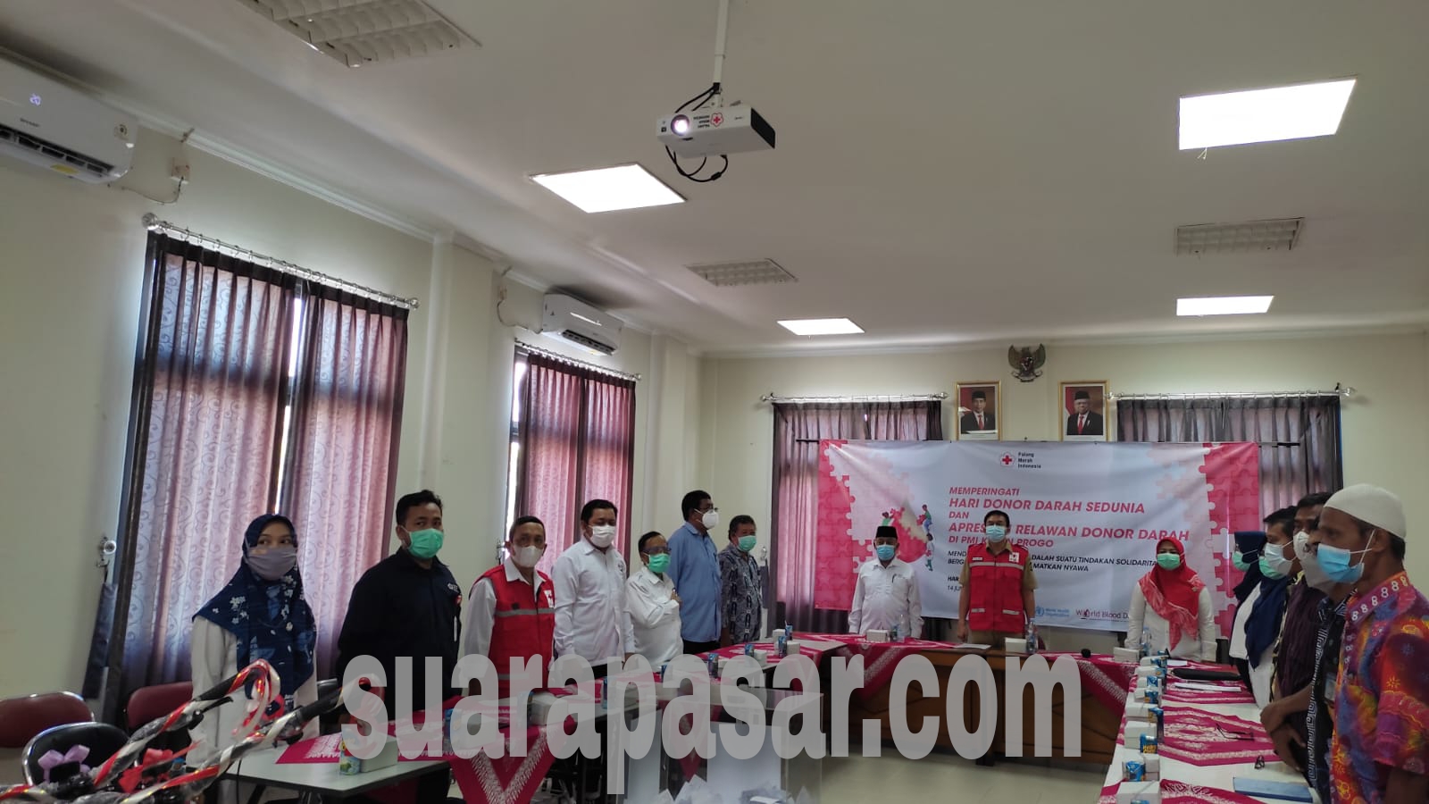 Memperingati Hari Donor Darah Sedunia PMI Kulon Progo Gelar di Aula MARKAS PMI