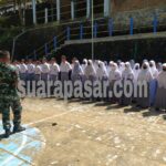 Babinsa Gerbosari Melaksanakan Pembinaan Pendidikan Karakter di SMK Kuncup Gerbosari