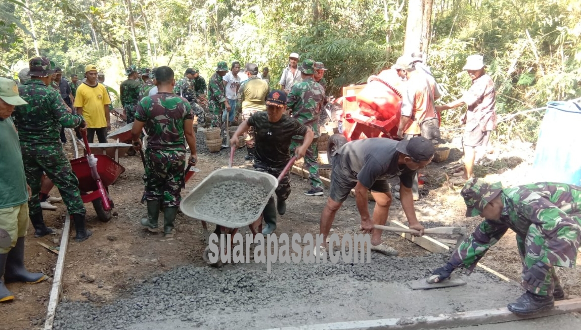 Pengerjaan Fisik TMMD Sengkuyung Tahap II Tahun 2022 di Kalibawang