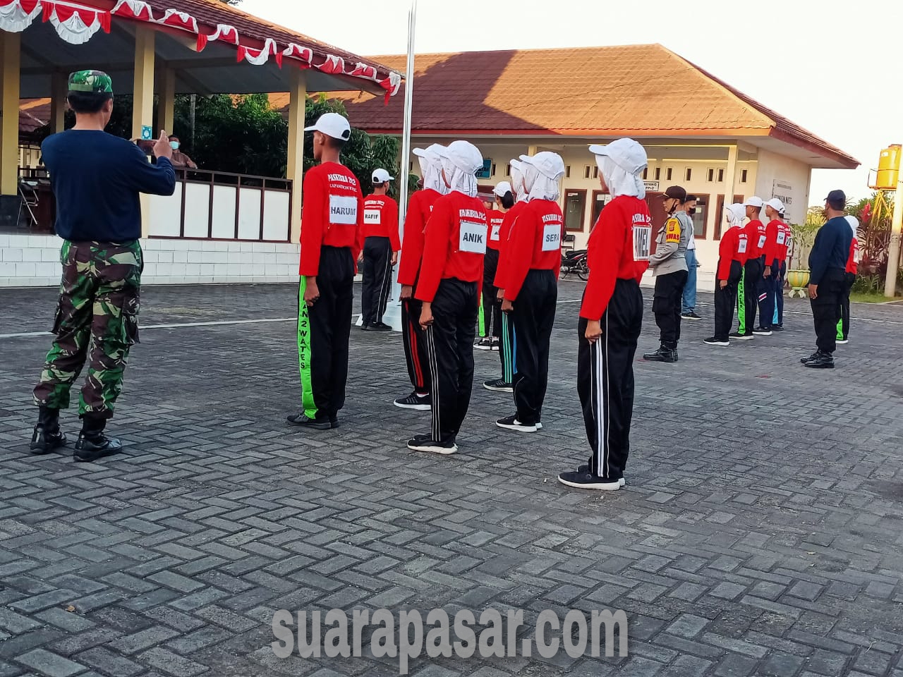 Penggemblengan Siswa SMAN 2 Wates Yang Tergabung Paskibra Kapanewon Wates 