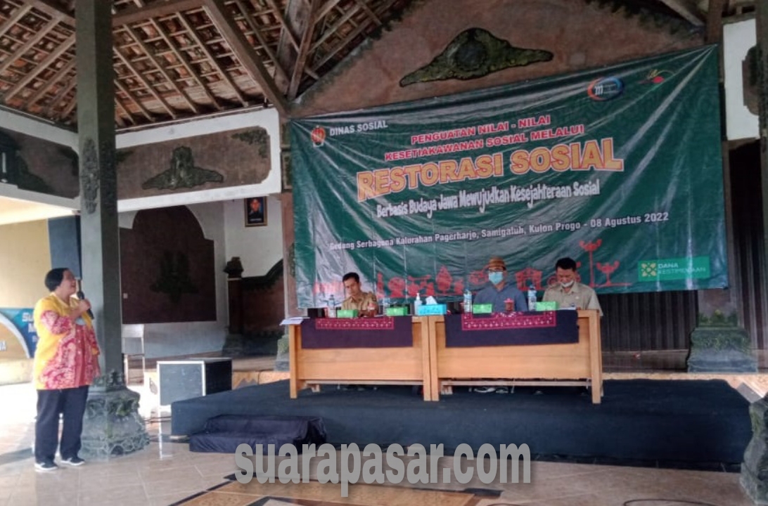 Sarasehan Restorasi Sosial Oleh Dinas Sosial DIY di Kalurahan Pagerharjo 