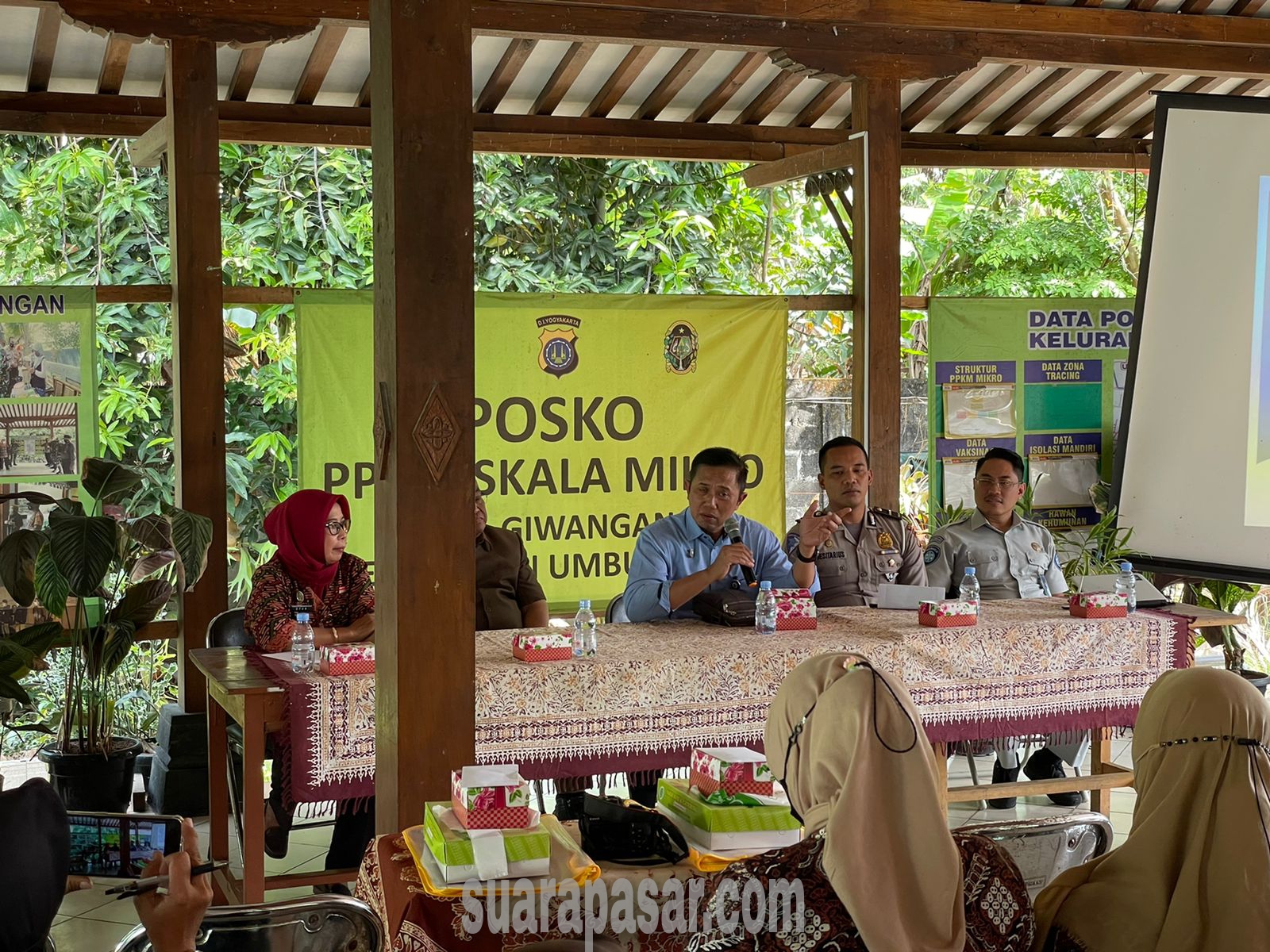 Sosialisasi Tugas dan Fungsi Utama Jasa Raharja di Pendopo Ruang Pertemuan Kelurahan Giwangan