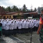 Siswa Siswi SMP Muhammadiyah Wates Terima Pembinaan Dari Babinsa Bendungan