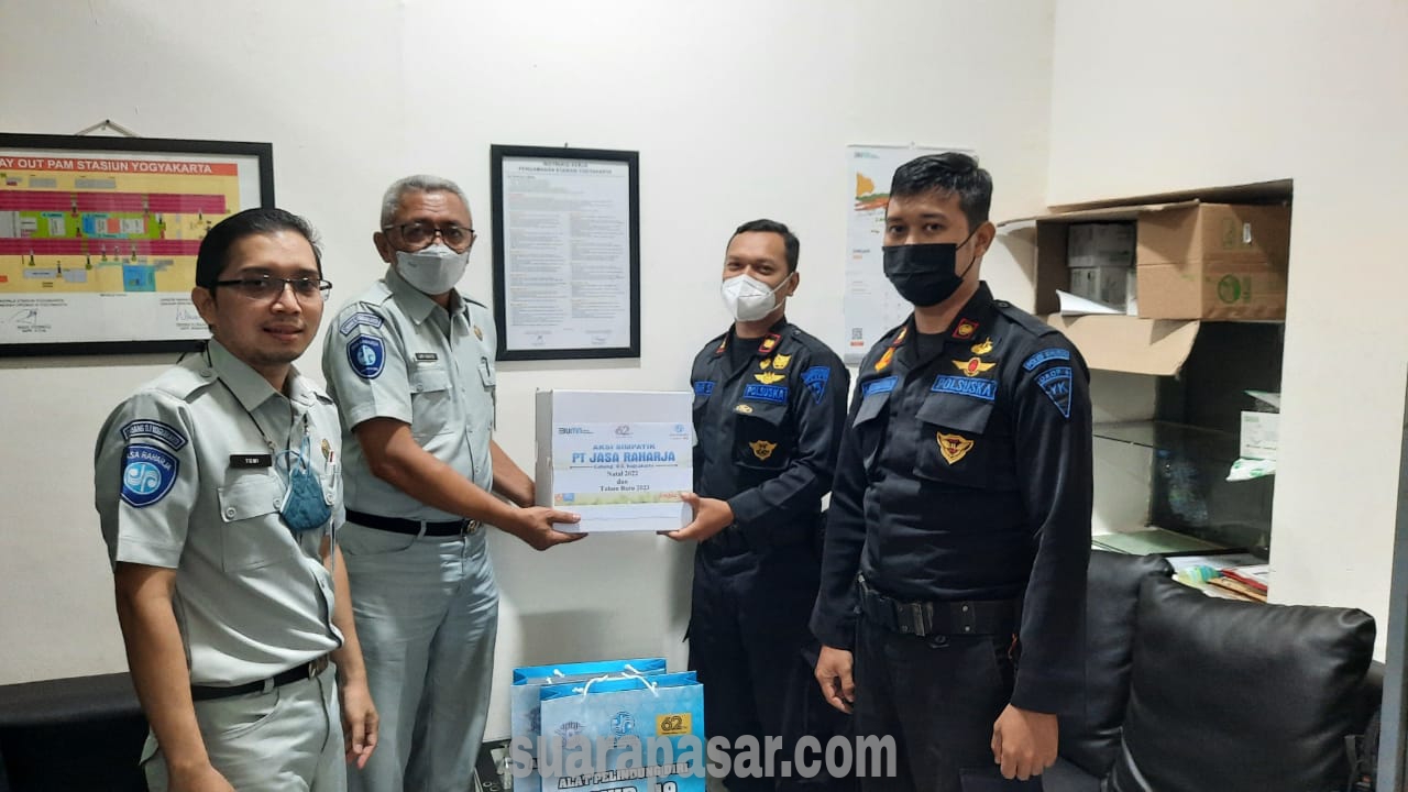 Jasa Raharja Berkoordinasi Dengan Polsuska DAOP 6 di Stasiun Tugu Yogyakarta