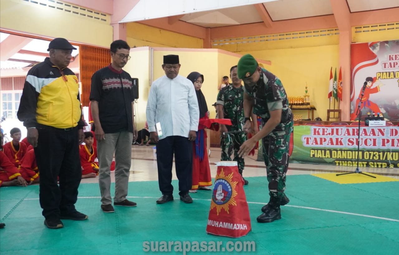 Dandim 0731/Kulon Progo Buka Secara Resmi Kejuaraan Pencak Silat Tapak Suci “DANDIM CUP” Tingkat SMP/SMA Kabupaten Kulon Progo 2023