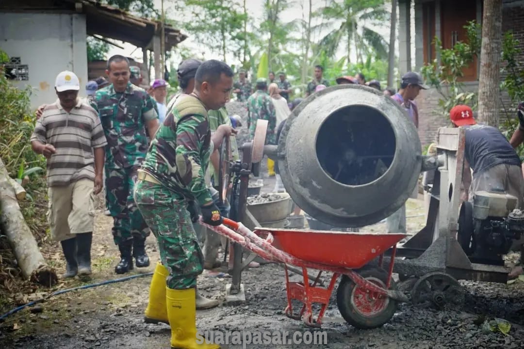 Dandim 0731/Kulon Progo Tinjau Pengerjaan Pra Karya Bakti TNI di Pedukuhan Beteng Samigaluh