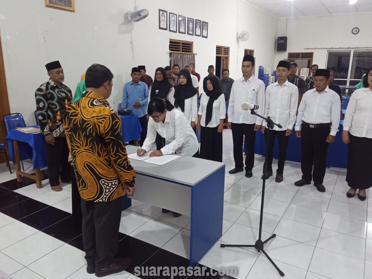 Babinsa Temon Kulon Hadiri Pelantikan Panitia Penjaringan dan Penyaringan Pamong