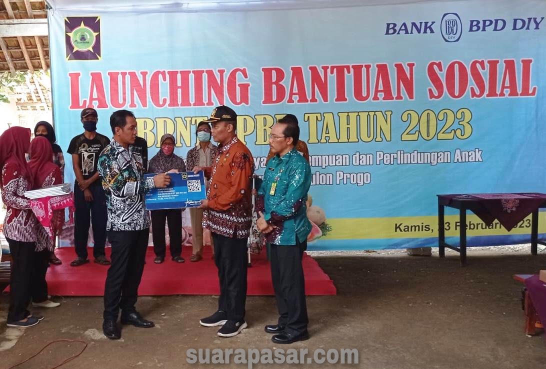 Babinsa Kalidengen Ikuti Launching Penyaluran BPNT APBD Tahun 2023