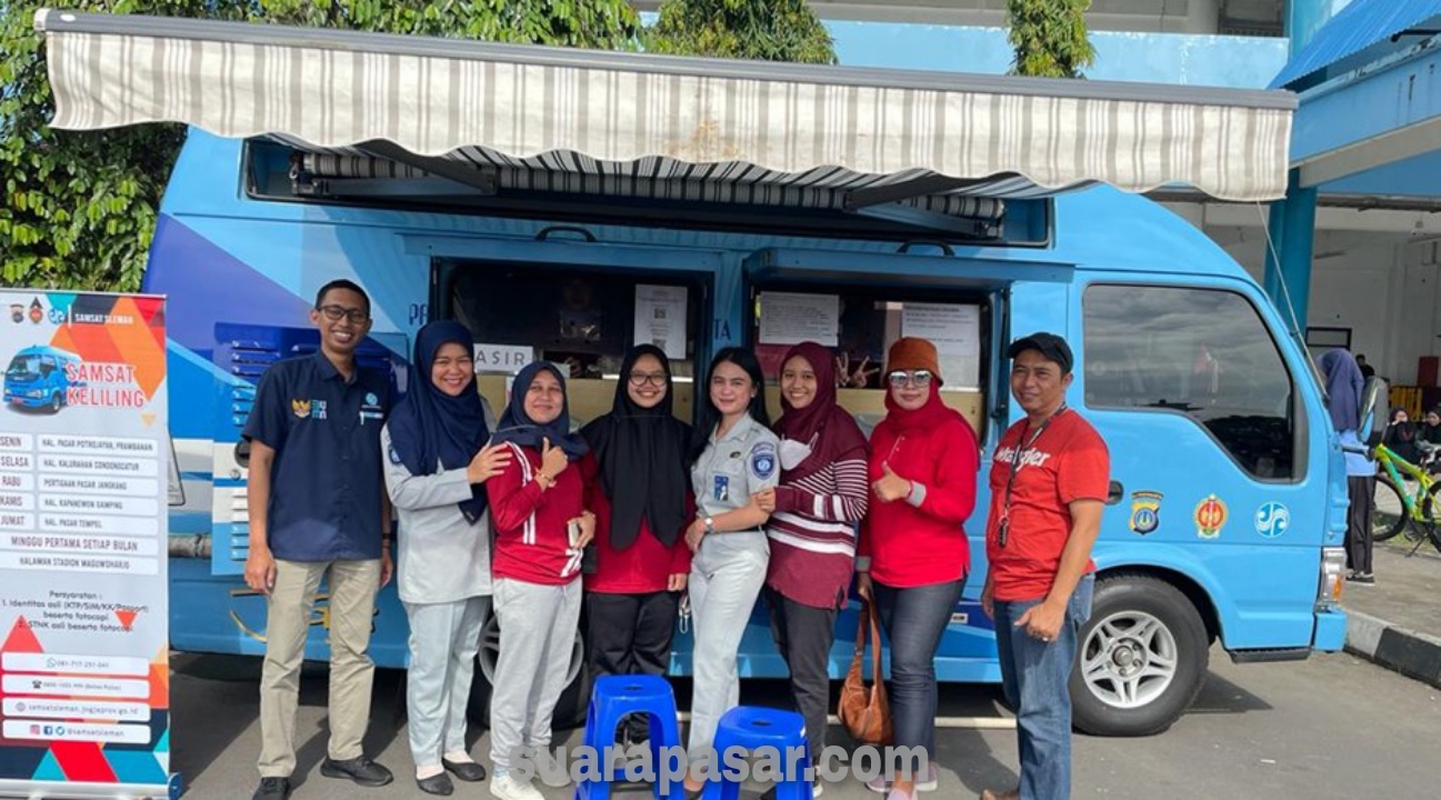 Samsat Sleman Lakukan Trobosan Baru Samsat Sunday Morning di Stadion Maguwoharjo