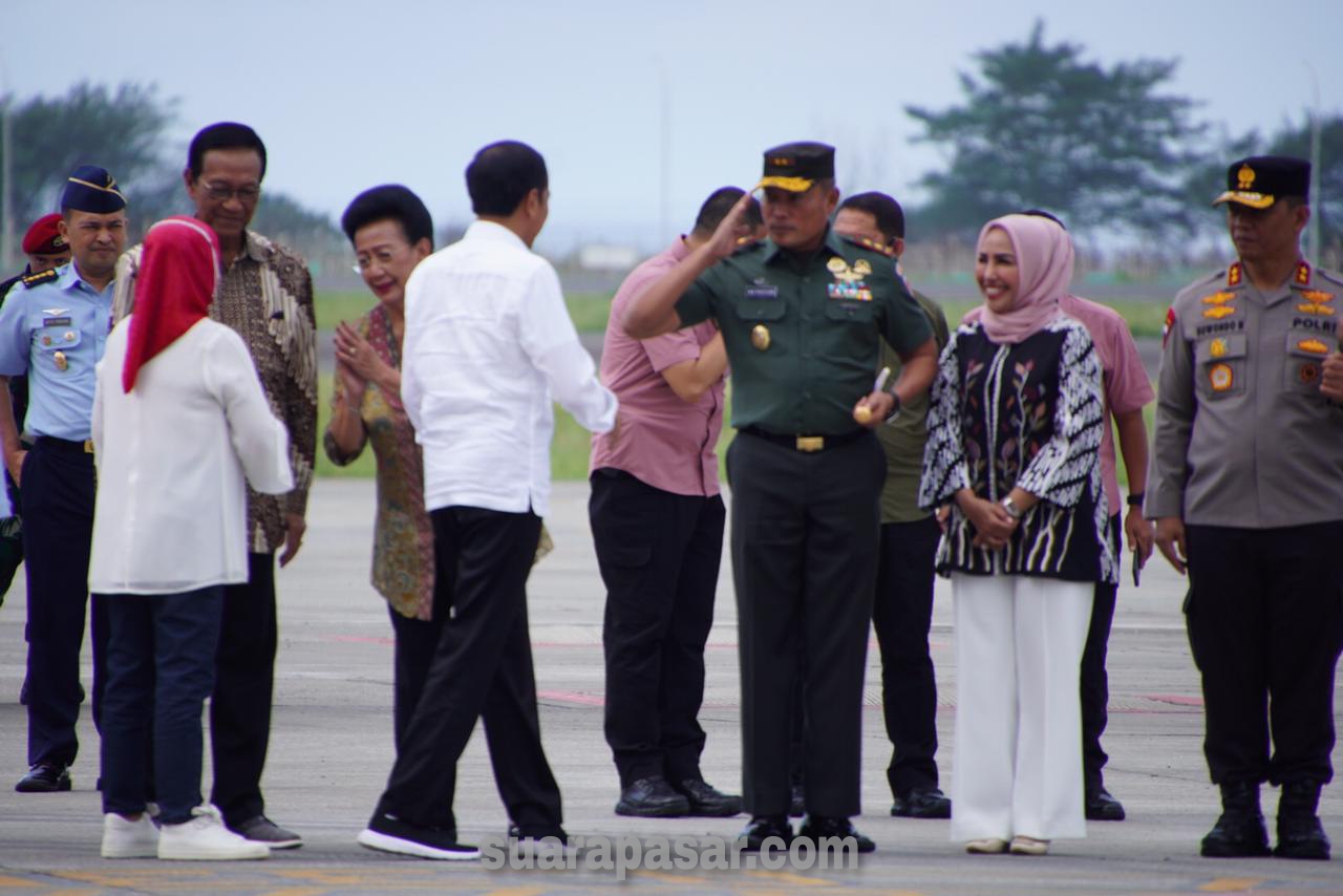 Penyambutan Kedatangan Presiden RI di Bandara YIA Kulon Progo