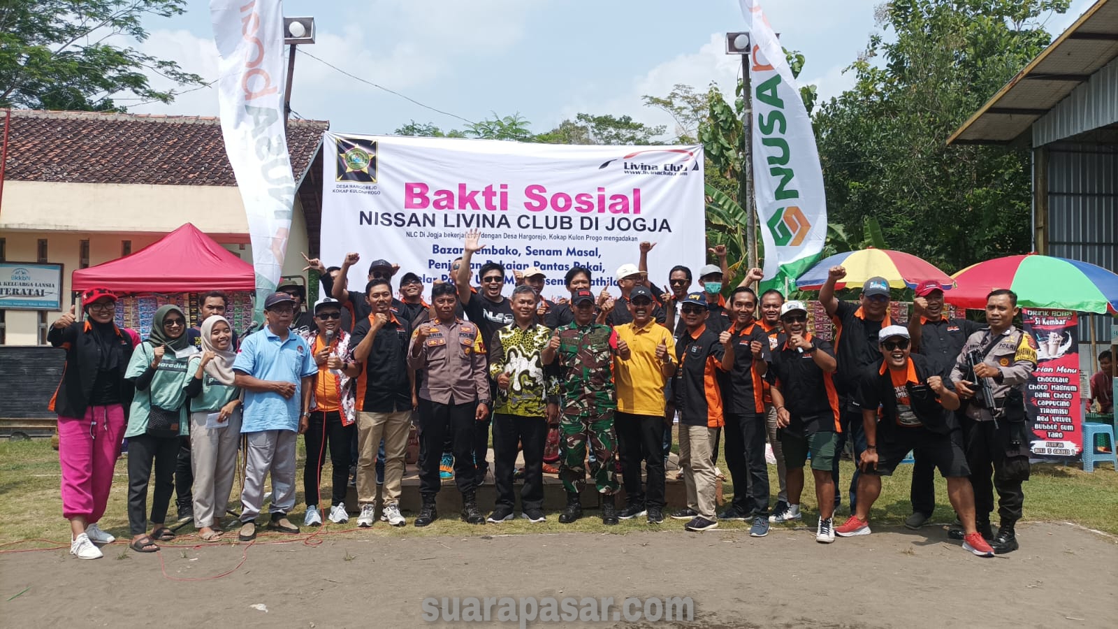 Babinsa Hargorejo Pantau Kegiatan Festival Seni di Lapangan Selo Timur