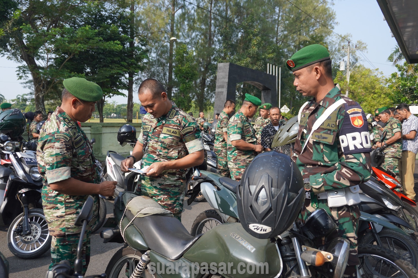 Pemeriksaan Kendaraan Anggota Kodim 0731/Kulon Progo