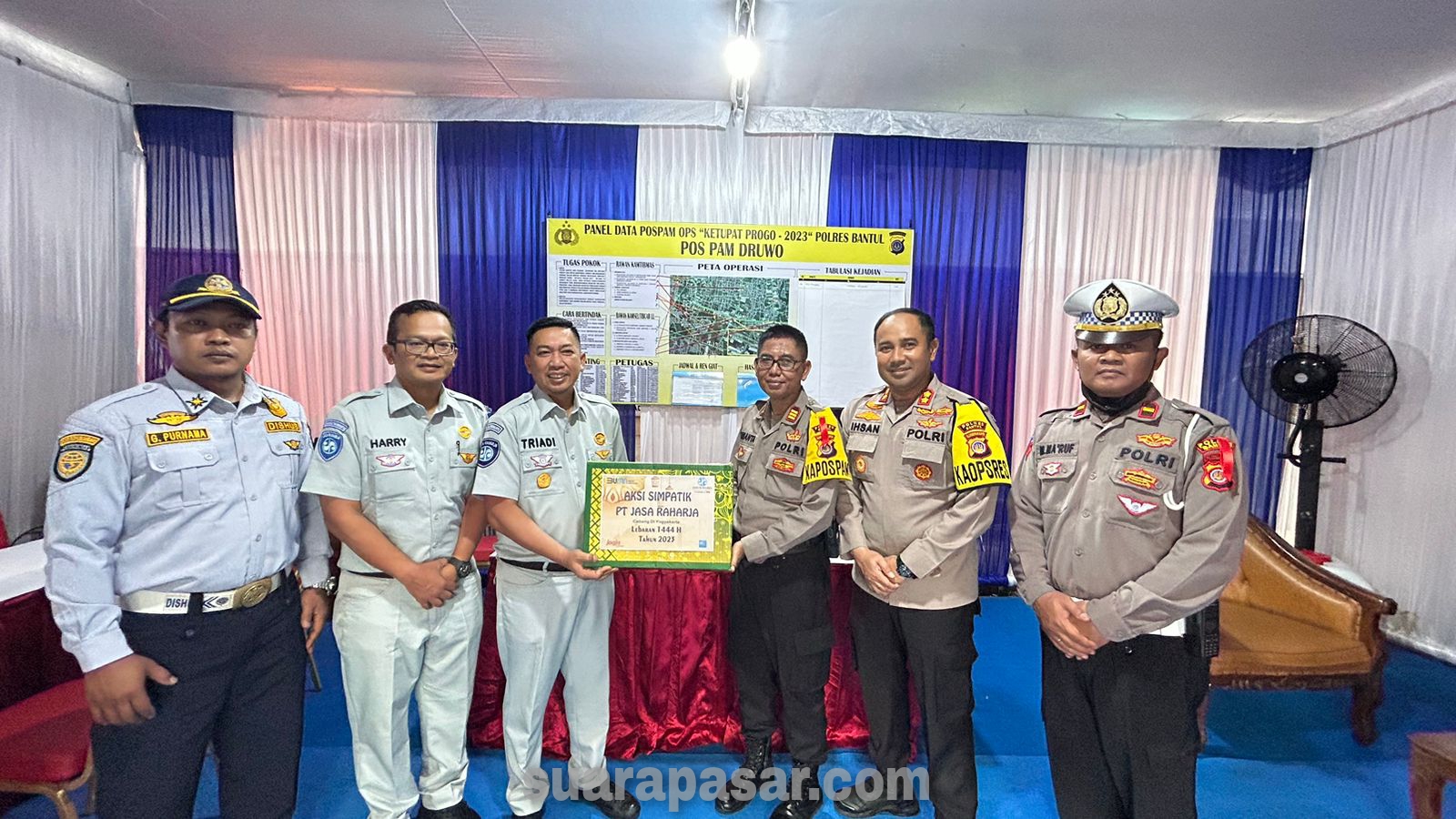 Jasa Raharja Laksanakan Pengecekan Pengaturan Pengamanan ke Pos Druwo-Bantul