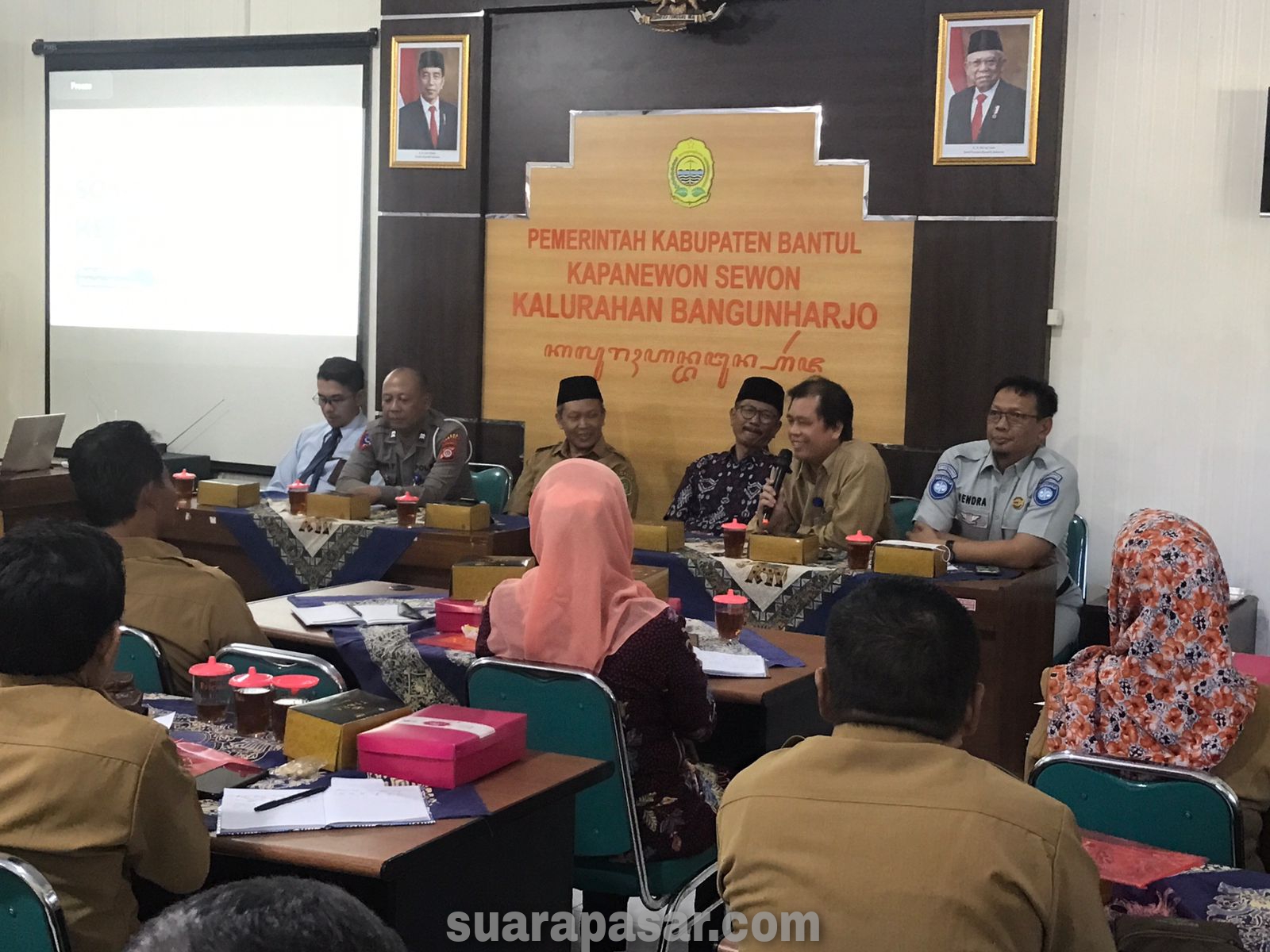 Jasa Raharja Samsat Bantul Beri Sosialisasi Pada Perangkat dan Karang Tarun Kelurahan Bangunharjo