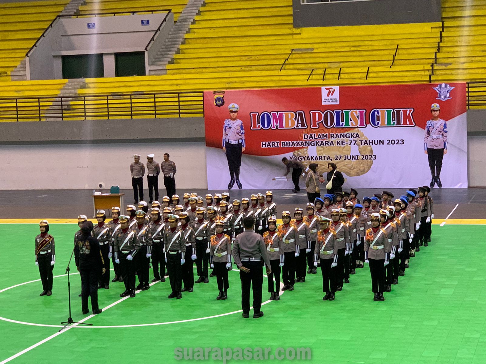 Jasa Raharja Turut Hadir Dalam Lomba Polisi Kecil di GOR Amongrogo Yogyakarta