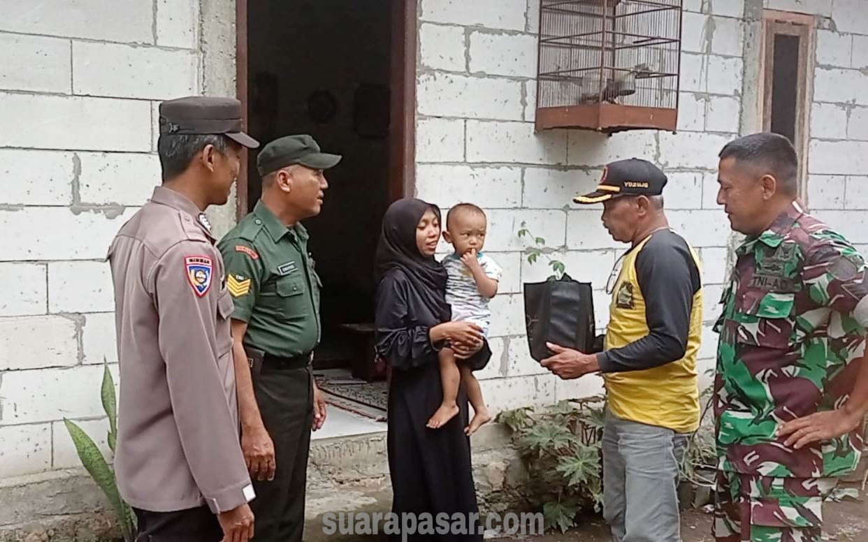 Babinsa Glagah Salurkan Bantuan Bagi Anak Stunting di Wilayah Glagah Temon