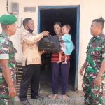 Babinsa Kedundang Dampingi Pendistribusian Paket Bantuan Anak Stunting