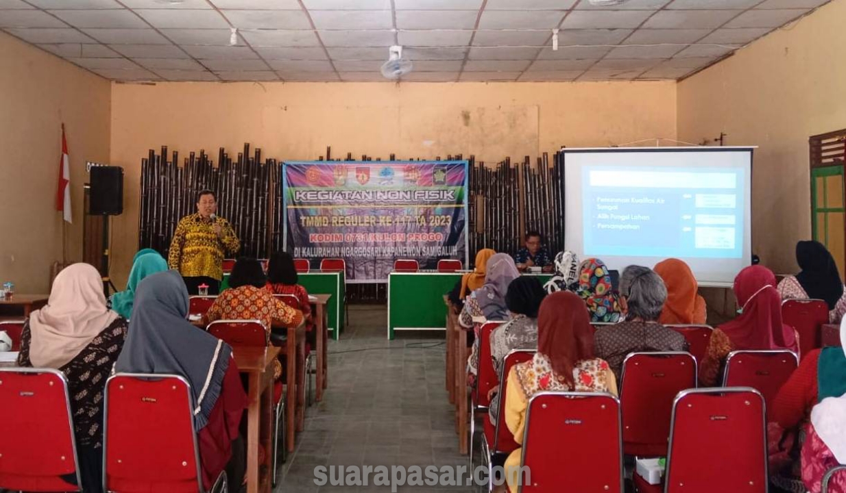 Penyuluhan Penataan dan Pengendalian Sampah Pada TMMD Reguler 117 Ngargosari Samigaluh