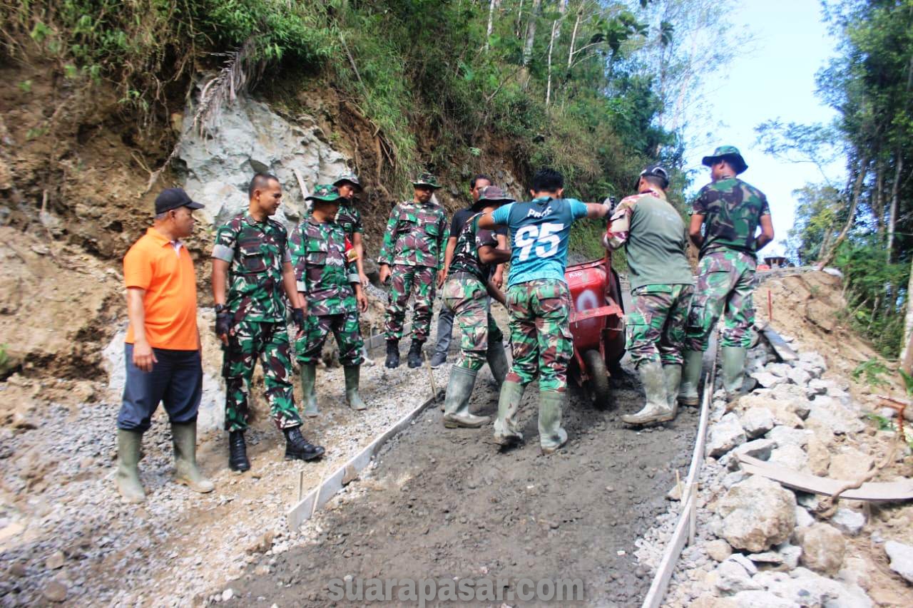 Dan Satgas TMMD Reguler 117 Kodim 0731/Kulon Progo Cek Lokasi Rabat Beton