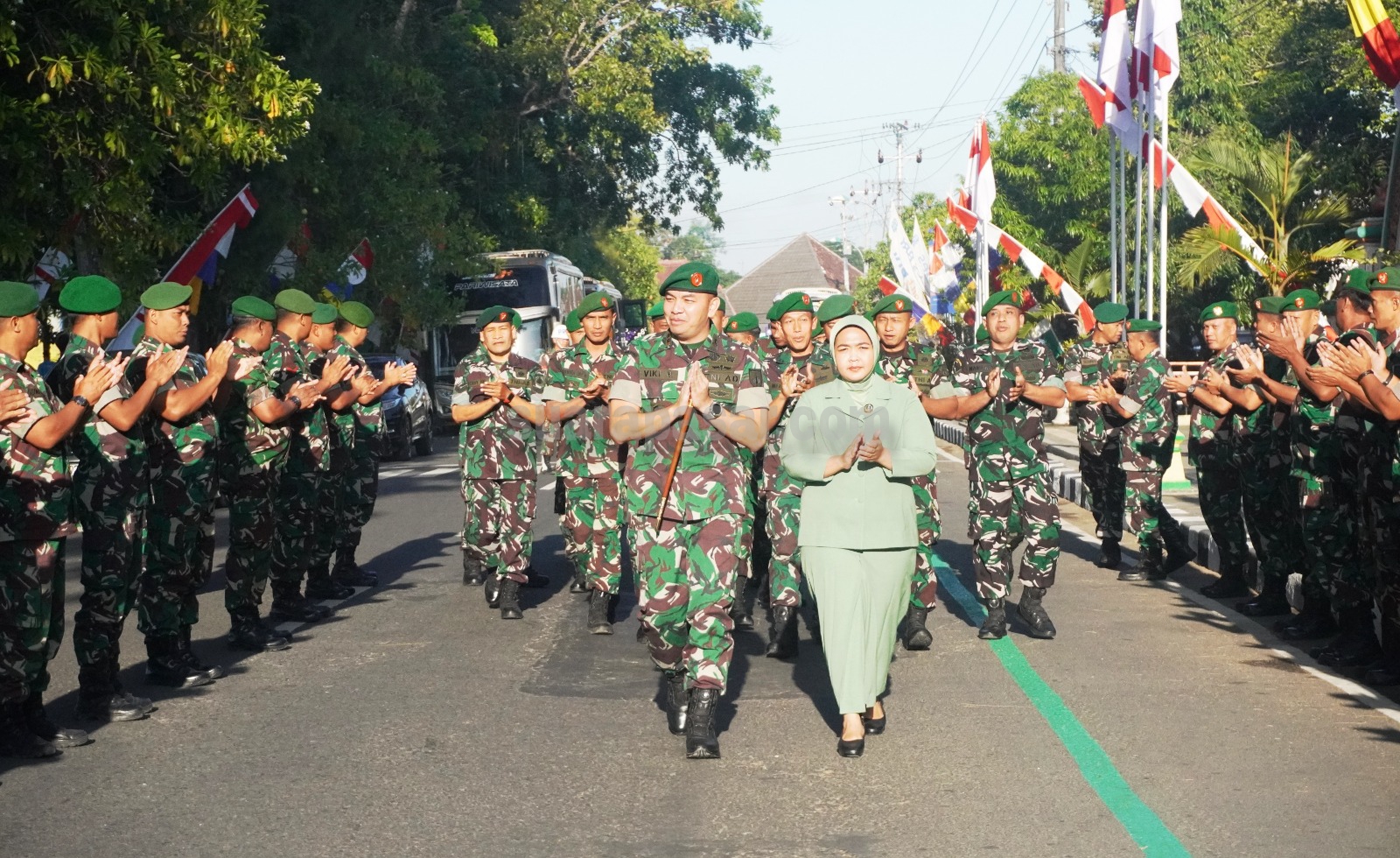 Penyambutan dan Pelepasan Komandan Kodim 0731/Kulon Progo