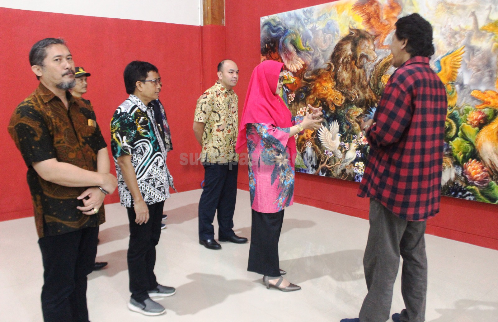 Dandim Kulon Progo Hadiri Pembukaan Pameran Seni Rupa “Gugur Gunung”