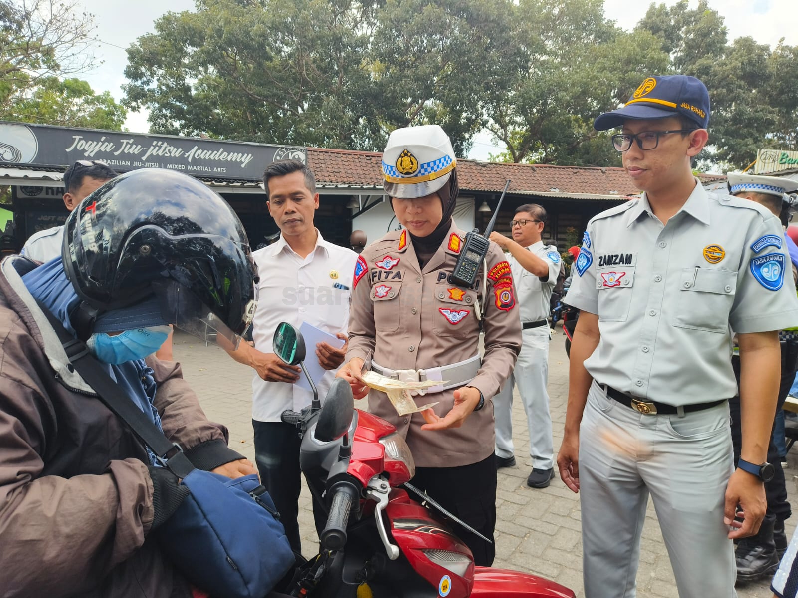 Jasa Raharja Cabang DIY Selalu Dukung Penuh Operasi Terpadu Tertib PKB di Wilayah Sleman