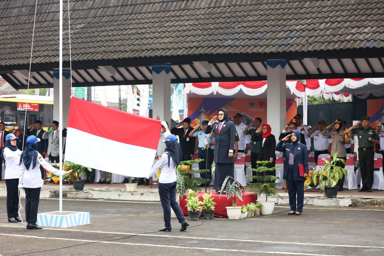 Dandim Kulon Progo Beserta Anggota Ikuti Upacara Hari Perhubungan Nasional Tahun 2023