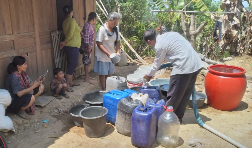 21 Kapanewon di DIY Terdampak Kekeringan, BPBD Terus Droping Air Bersih Untuk Warga