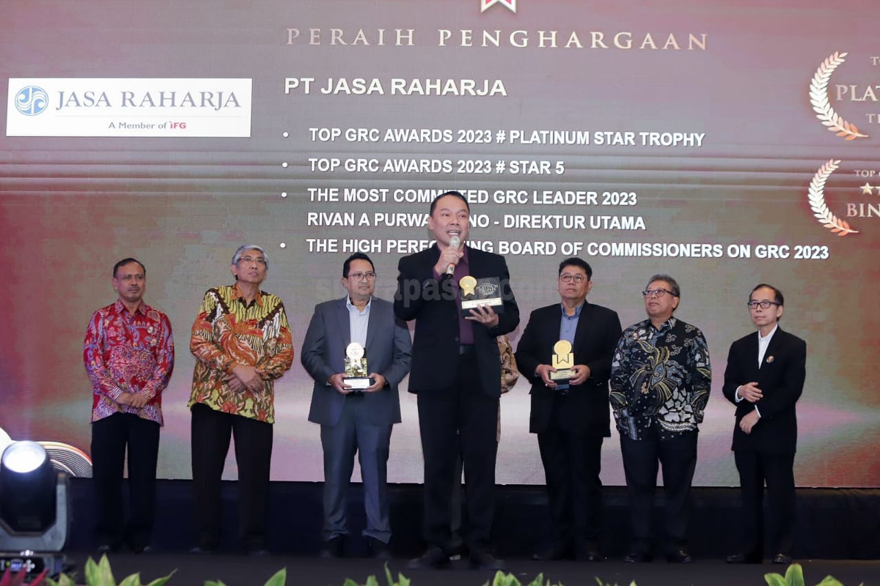 Jasa Raharja Kembali Borong Empat Penghargaan dari Ajang TOP GRC Awards 2023