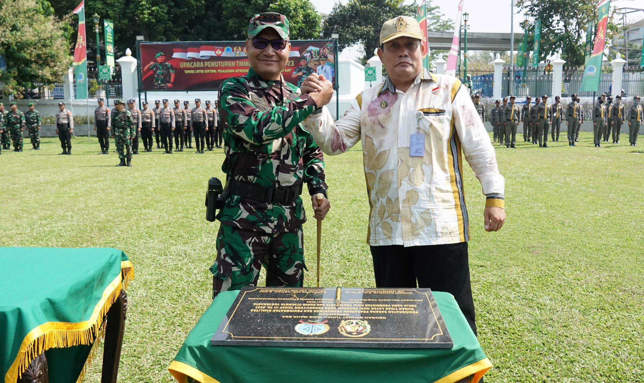 TMMD Sengkuyung Tahap III tahun 2023 Kota Yogyakarta Berhasil Bangun Talud, 10 RTLH, Pasang Paving Blok