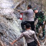 Dandim Bersama Kapolres Kulon Progo Tinjau Lokasi Kebakaran Hutan di Wilayah Hargorejo Kokap