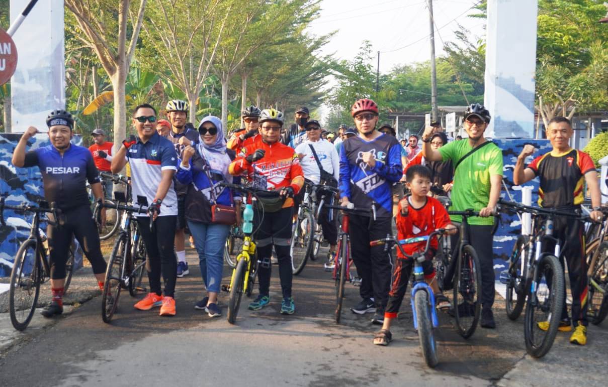 Dandim Kulon Progo Ikuti Gowes HUT TNI Ke-78 Diselenggarakan Satradar 215/Congot