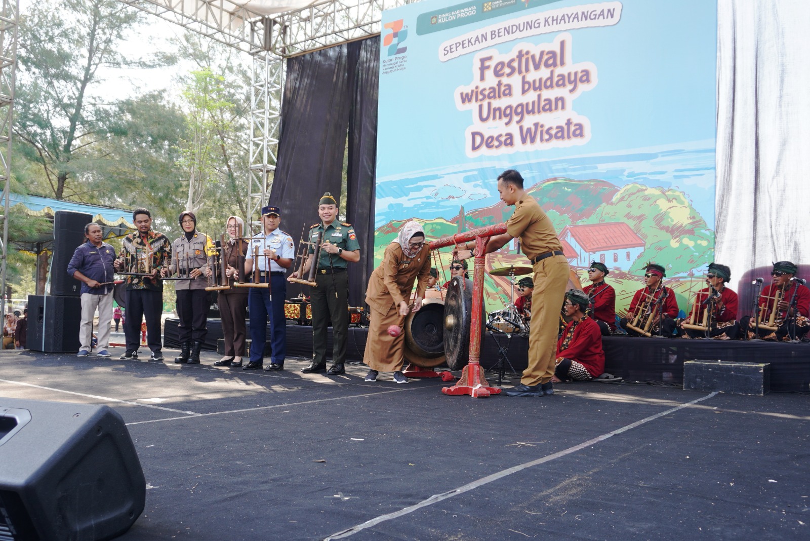 Dandim Kulon Progo Hadiri Pembukaan Festival Sepekan Bendung Khayangan