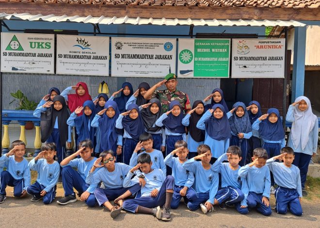 Babinsa Kebonharjo Melaksanakan Pembinaan Siswa SD Muhammadiyah Jarakan