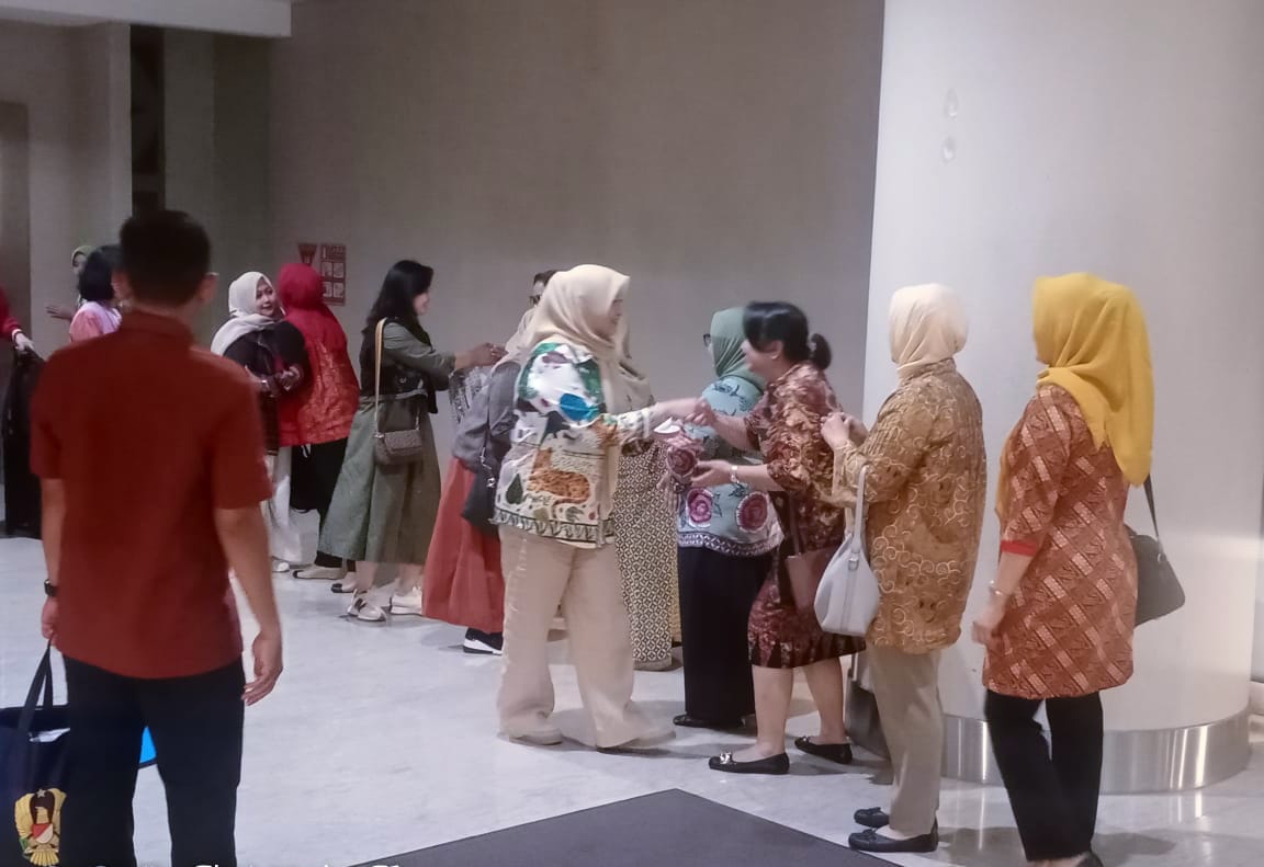 Penyambutan Kedatangan Ibu Kasad di Bandara YIA Kulon Progo