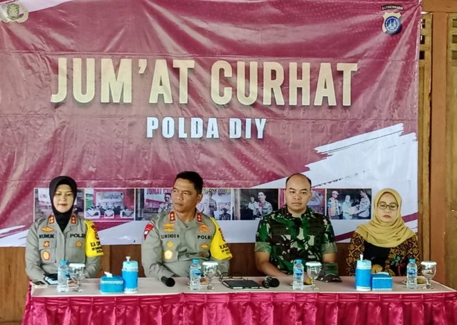 Dandim Kulon Progo Hadiri Acara Jumat Curhat Bersama Kapolda DIY