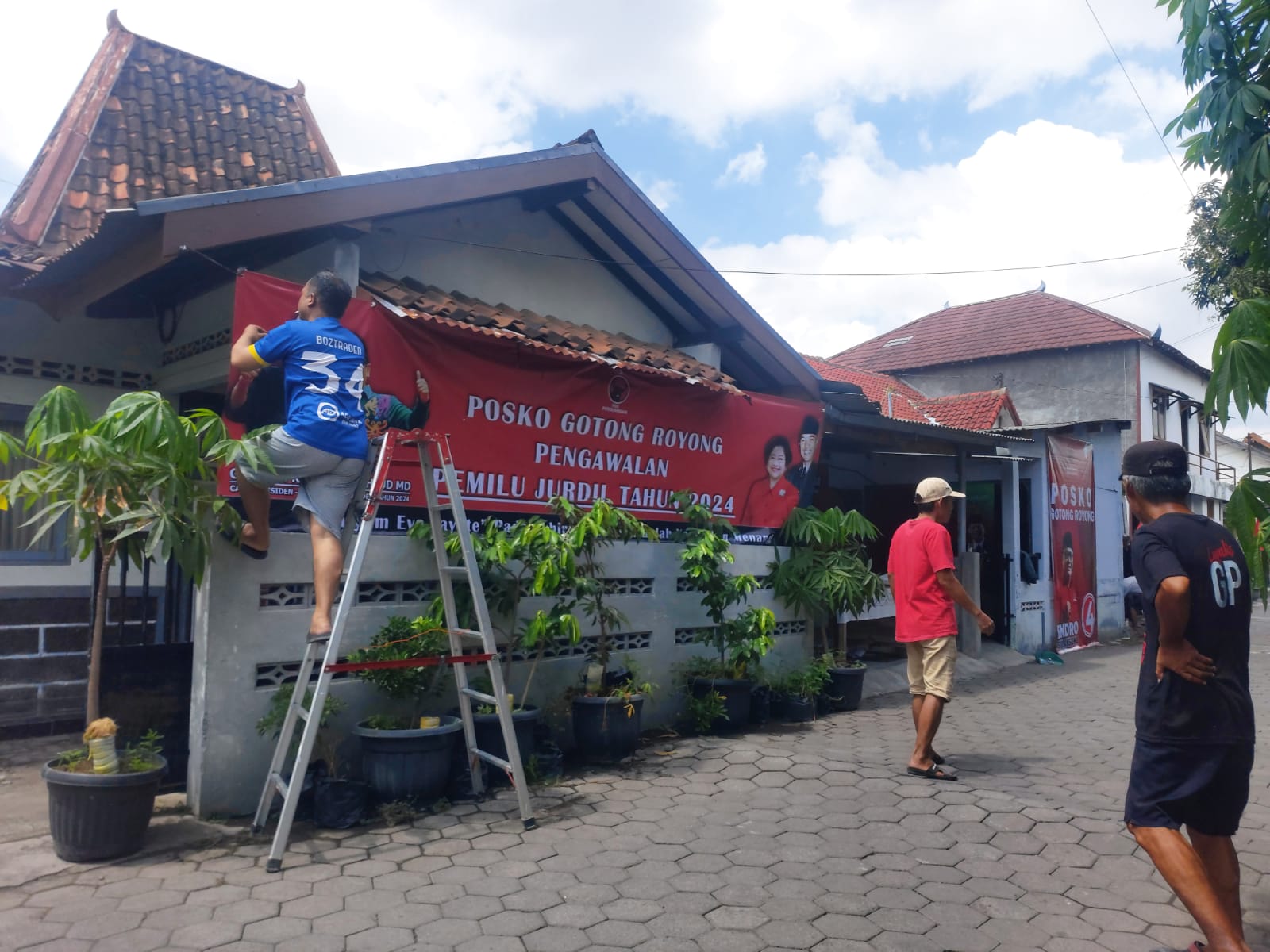 DPC PDIP Kota Jogja Resmikan Posko Pemilu Jurdil & Ajak Kader Door to Door Mendengar Aspirasi Rakyat