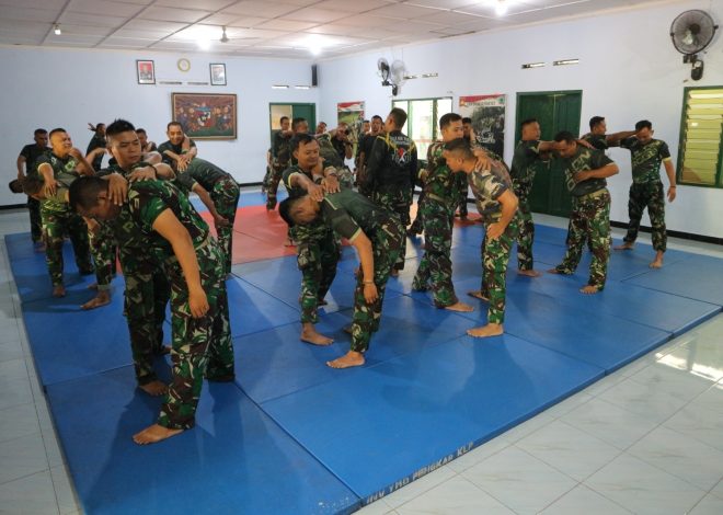 Korem 072/Pamungkas Bekali Anggota Kodim 0731/Kulon Progo Dengan Bela Diri Taktis