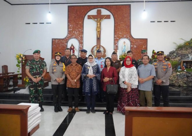 Forkopimda Kulon Progo Laksanakan Kunjungan Ke Gereja dan Pos Pam Natal 2023