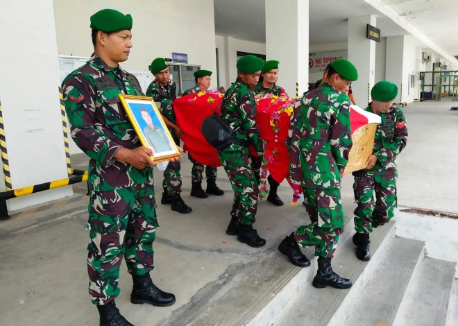 Penjemputan Jenazah Almarhum Praka Adi Ristiyo di Bandara YIA Kulon Progo