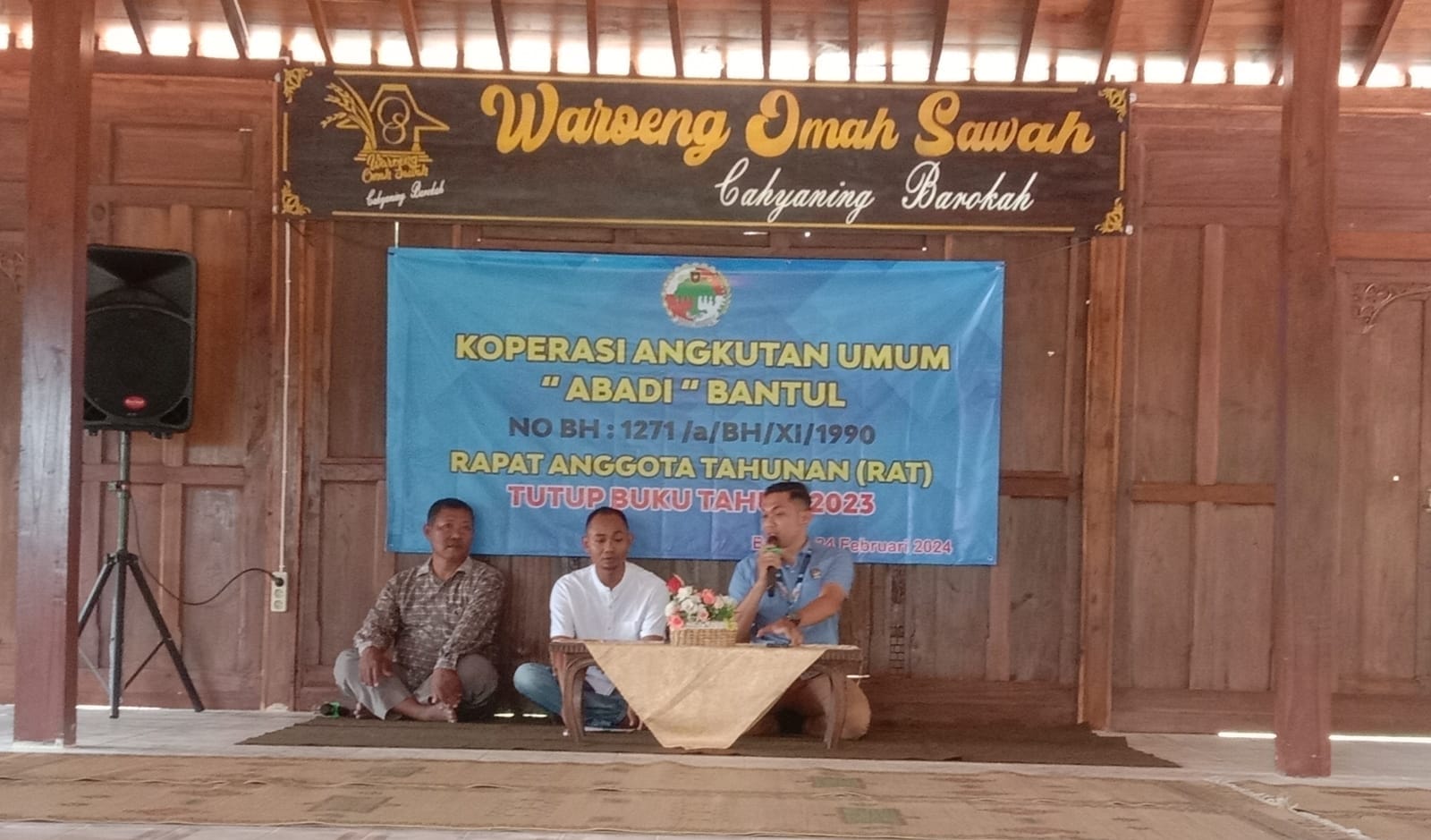 Jasa Raharja Samsat Bantul Hadiri Rapat Tahunan Koperasi Angkutan Umum Abadi