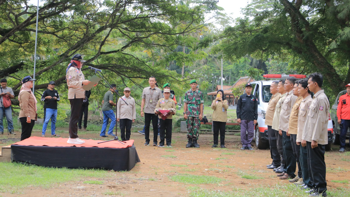 Hari Jadi Ke 20, TAGANA Gelar Apel Siaga Bencana 2024 TAGANA di Taman Nambangan Temon