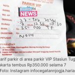 Viral Tarif Parkir VIP di Stasiun Tugu Rp. 350 ribu, Forpi Yogyakarta : Pelanggaran Terus Terulang