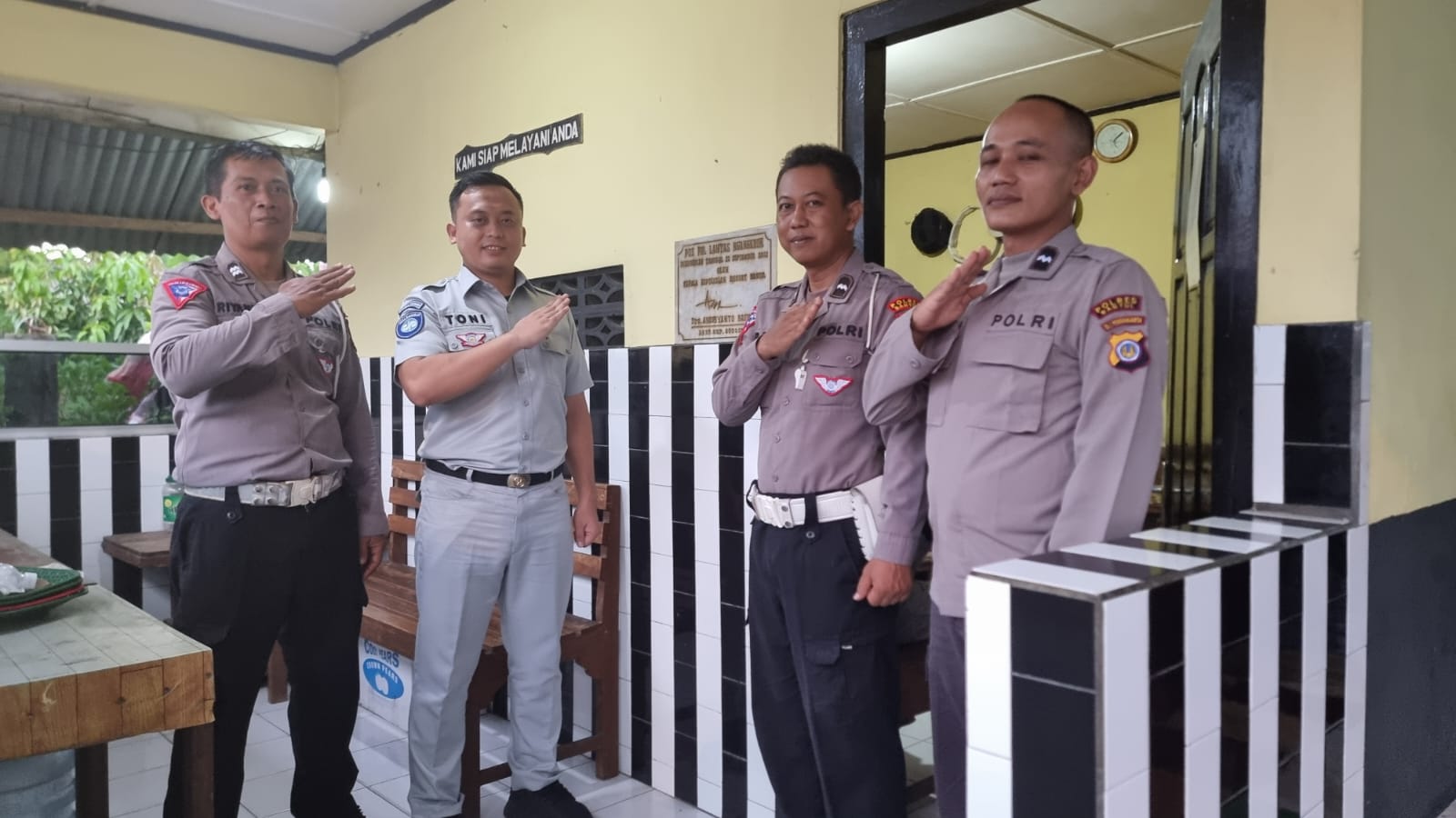 KPJR TK I Bantul Lakukan Koordinasi Terkait Pengamanan Lalu Lintas Selama Bulan Ramadhan Di Pos Lantas