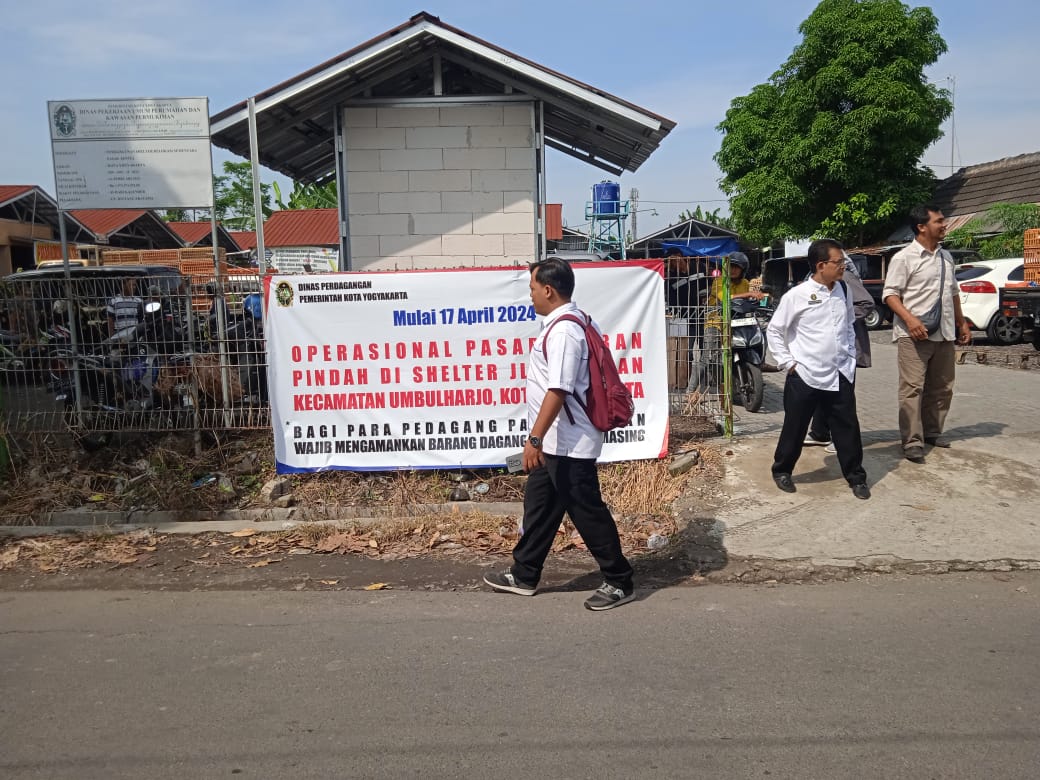 Forpi Kota Yogyakarta Pantau Selter Sementara bagi Pedagang Terban