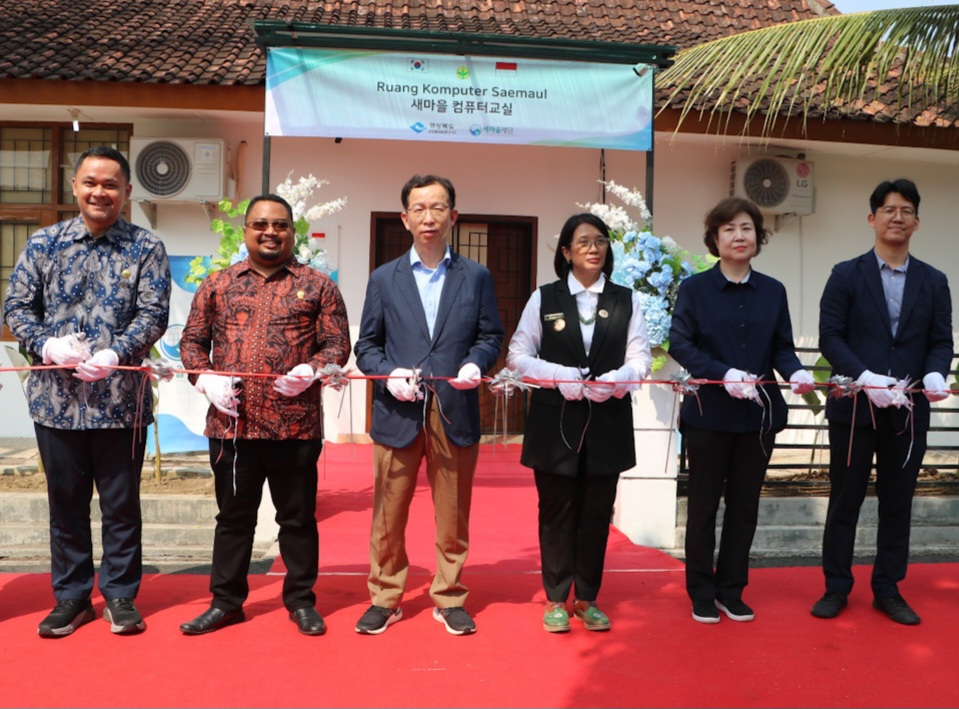 Ruang Komputer Saemaul Diresmikan, Nanggulan Diharapkan Jadi Percontohan Saemaul