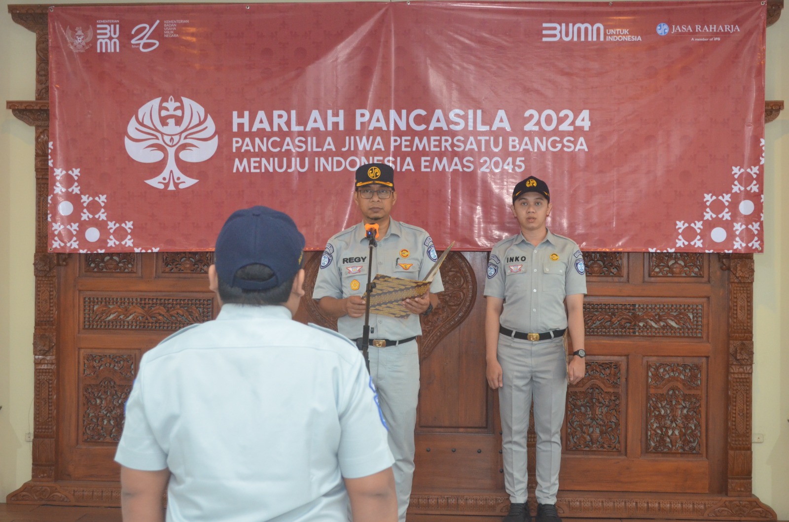 Jasa Raharja Adakan Upacara Peringatan Hari Lahir Pancasila 2024 di Halaman Kantor Jasa Raharja Yogyakarta